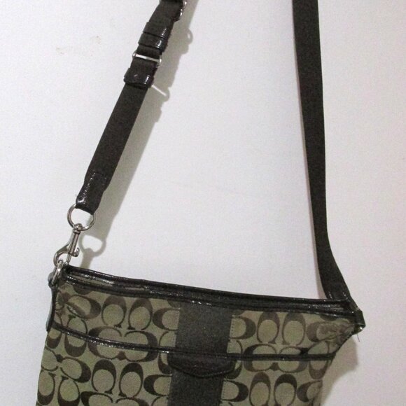 Coach F29210 Signature File Crossbody Brown Purse or Bag - Picture 5 of 15